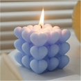 thumbnail image 3 of Molde para velas con forma de cubo, forma de burbuja, corazón, velas de silicona, molde para velas, molde para chocolate, molde de resina, molde de silicona, 887cm, 3 of 5