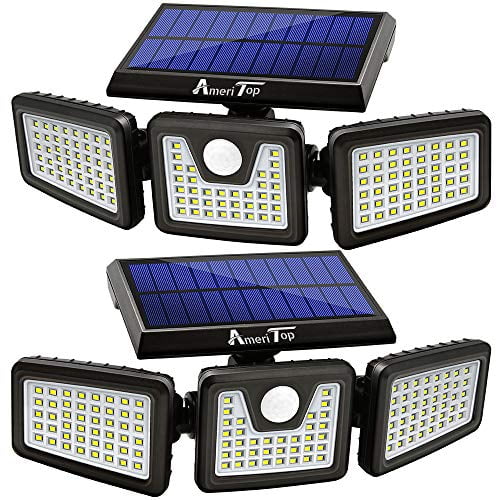 Solar Lights Outdoor Ameritop 128 Led, Best Outdoor Wireless Motion Sensor Lights