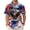 Eagle Floral Flag, variant on 4th Of July Hawaiian Shirts for Men 250 Years Eagle Fashion Short Sleeve American Flag Shirts for Travel