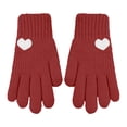 thumbnail image 2 of Thermal Winter Gloves Women's Knit Fleece Lined Full Finger Design for Snow and Casual Use, 2 of 6