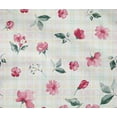 thumbnail image 4 of oneOone Cotton Flex Fabric Check|Watercolor Leaves & Flower Floral Print Fabric By Yard 40 Inch Wide, 4 of 4