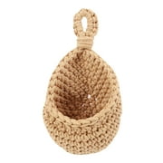 Coiry Hanging Basket Wall Planters Jute Teardrop Wall Decor for Fruits Pot Holder