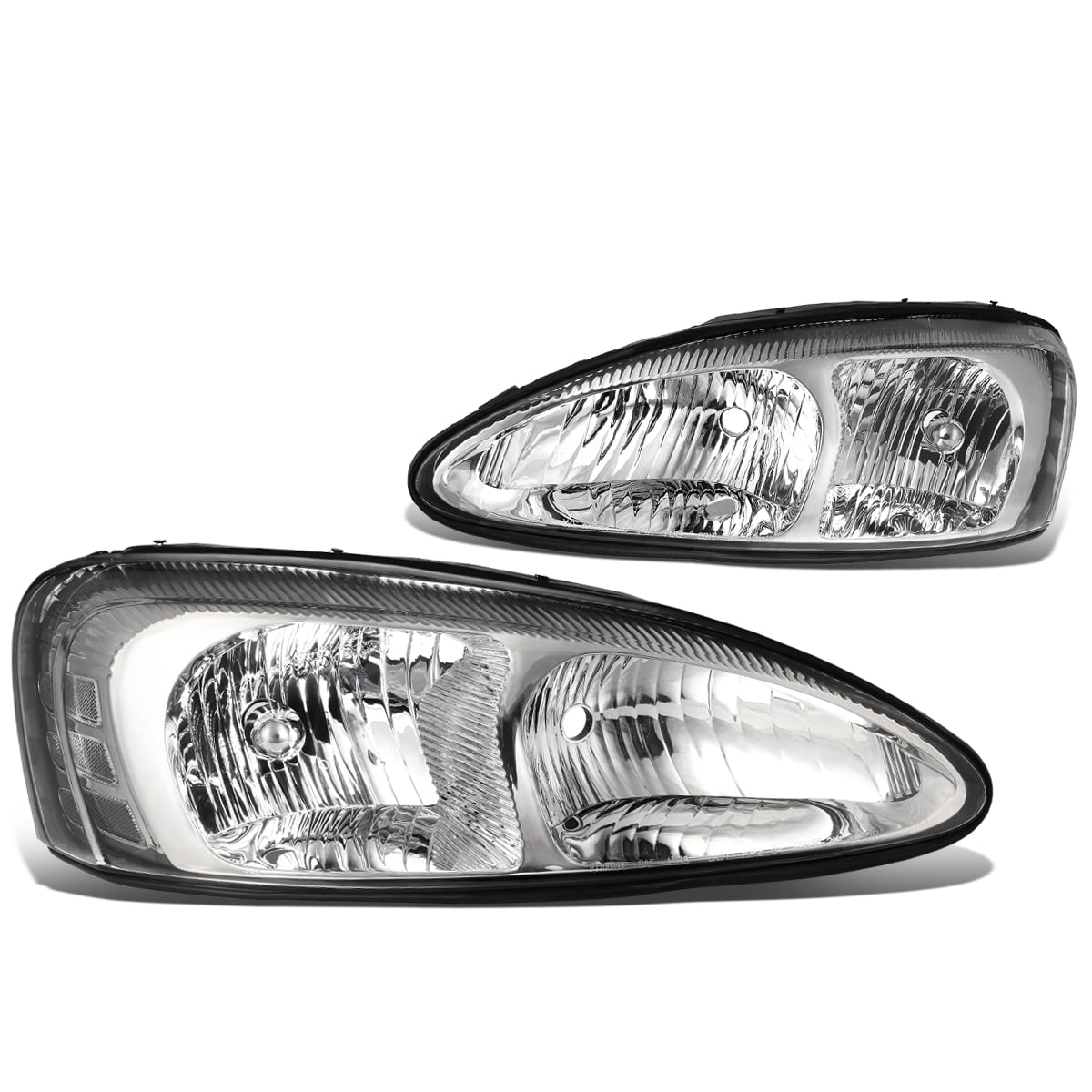 04-08 Pontiac Grand Prix DNA MOTORING Black clear HL-OH-PGPR04-BK-CL1 Pair of Headlight Assembly 