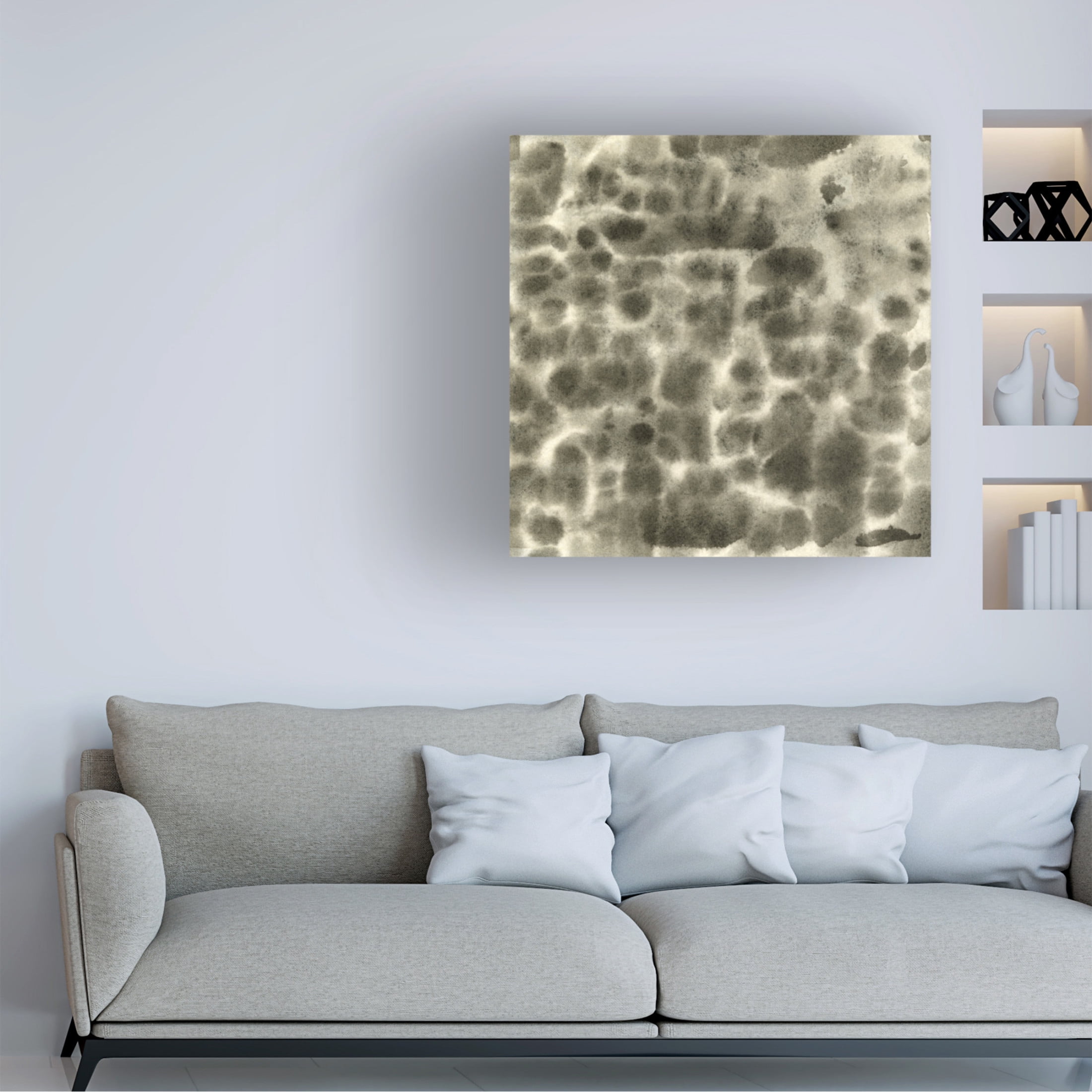 Canvas Wall Art - Emma Caroline 'Leopard Fade II' Wall Art for Living Room, Bedroom, or Office Décor by Trademark Fine Art - 14 x 14 Inches