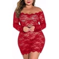 thumbnail image 1 of Zhuge - Conjunto de Sexy Lencería Tallas Grandes, Lencería Mujer Erótica de Alta Calidad para Sexo, con Detalles de Encaje y Estilo Atractivo, Talla 2XL, Color Rojo Elegante, 1 of 4