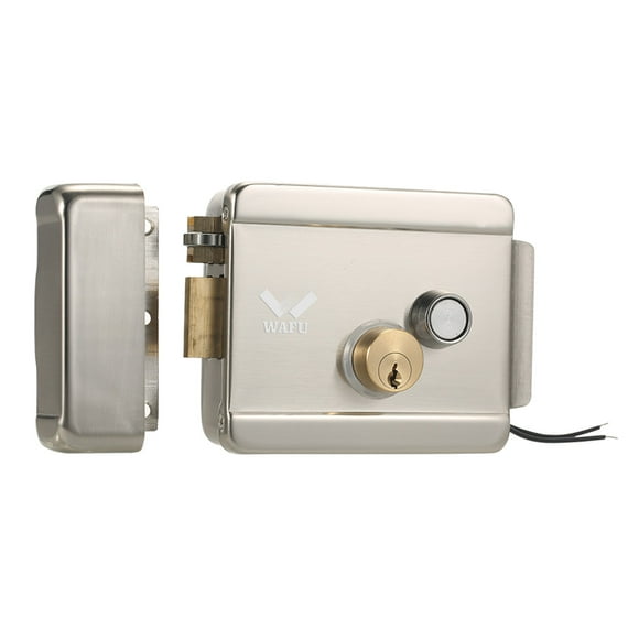 WAFU Smart Electric Gate Door Lock Secure Electric Metallic Lock Electronic Door Lock Door Access Control for Home Office Apartment Warehouse