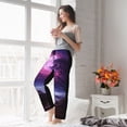 thumbnail image 4 of Uemuo Purple Moon Tree Night Sky Pattern Women's Wide Leg Palazzo Lounge Pants with Pockets Light Weight Loose Comfy Casual Pajama Pants-XX-Large, 4 of 9