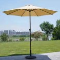 thumbnail image 2 of Xinwanna 8 86FT Patio Umbrella Replacement Covers UV Outdoor Umbrella Canopy Cover Parasol Replacement Fabric Cloth Cover (CANOPY ONLY) Black, 2 of 13