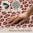 thumbnail image 6 of ODIKA Leopard Cheetah Print Zebra Inspired Spotted Border Motif Pink Flowing Dynamic for Great Room, Indoor Open Concept, Large Living Low Profile Flatwoven, 6 of 7