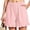 Pink, variant on Hurxie Womens Boxer Shorts Y2K Ruffle Pajama Summer Lounge Sleep Striped Casual Beach Pj Bottoms Pockets Pink,M