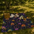 thumbnail image 7 of Colorful autumn celebration Doorways Along Winding confection illustrations Trails, Soft Flannel Blanket, Whimsical Storybook Repeat Home Decor for Bedroom and Living Room, Housewarming Gift, 7 of 7