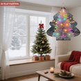 thumbnail image 4 of Stylish Metal Hanging Christmas Tree Wind Spinner - Colorful Snowy Design for Yard & Garden Decor Perfect Holiday Decoration, 4 of 7