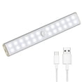 thumbnail image 2 of Paquete de 2 luces de armario, 24 LED, control remoto inalámbrico, recargables por USB, con banda magnética y ajuste de brillo., 2 of 4