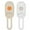 Two- Orange & White, variant on Gustave Steam Brush for Cats Dogs Rechargeable 3 in 1 Pet Shedding Massage Grooming Brush Dry Wet Steamy Cleaning Brush Hair Removal Comb Tool - Orange
