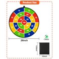 thumbnail image 4 of Tablero de dardos para niños Actgan, 66 cm, doble cara, con 20 bolas adhesivas, 4 of 6