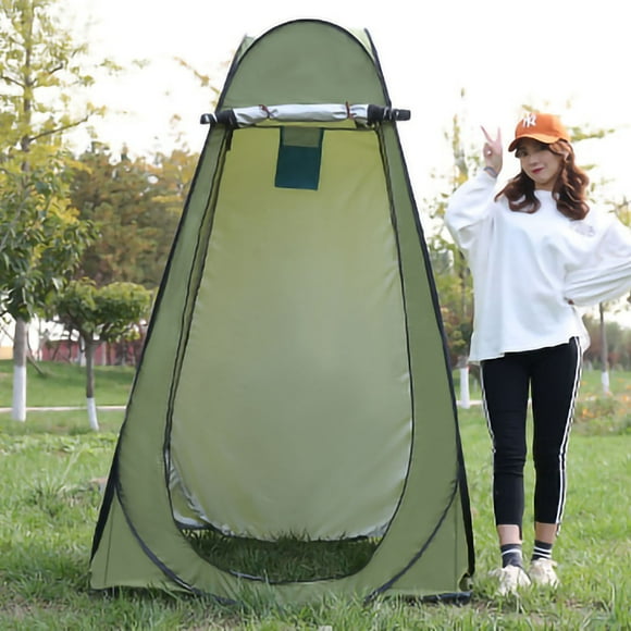 Shower Tent Outdoor Shower Tent Changing Tent Toilet Tent Shower Tent Polyester Fabric Folding Dual Window Toilet Changing Tent For Outdoor Activity Army Green 1 Person