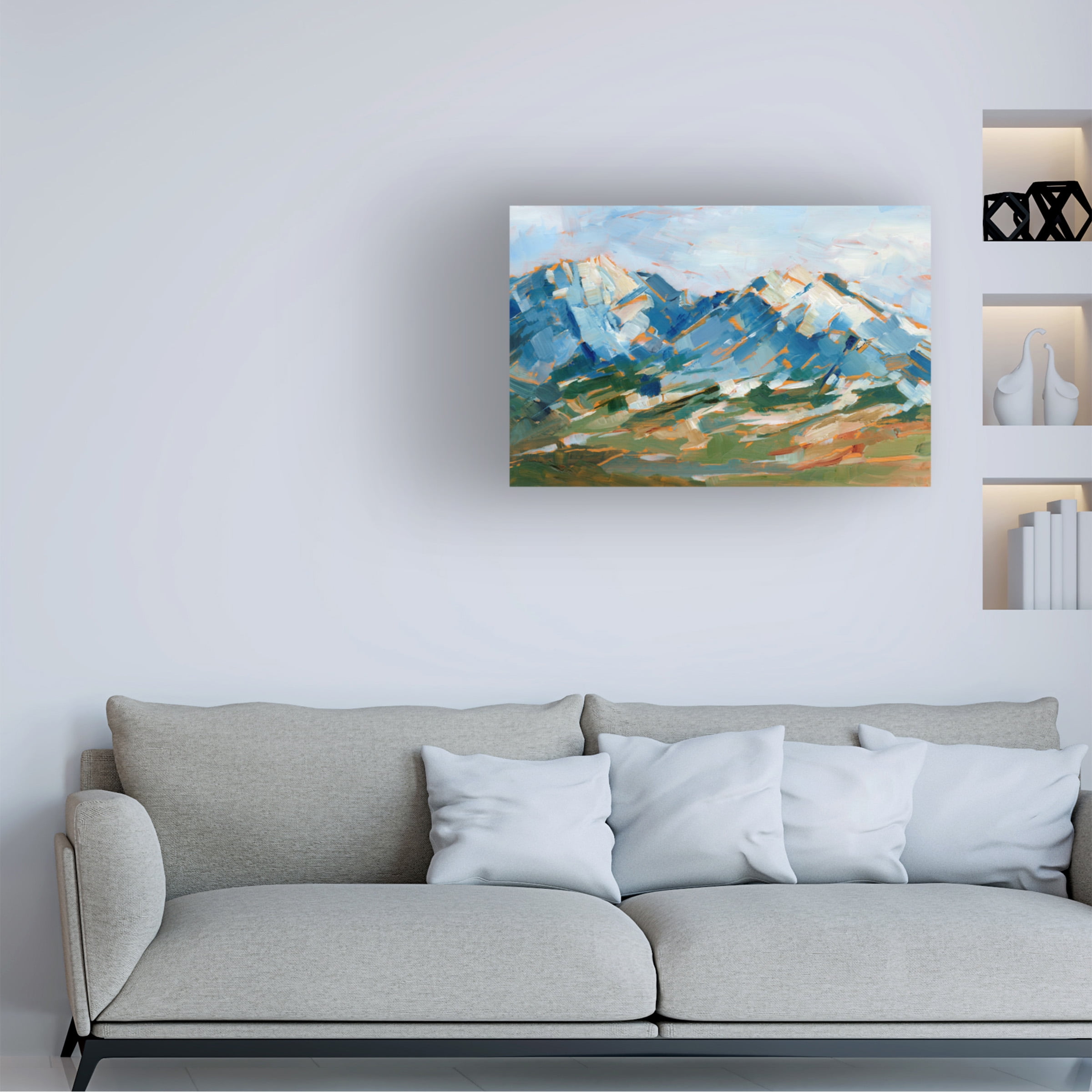 Ethan Harper 'Blue Mountain Peaks I' Canvas Art