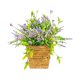 thumbnail image 3 of Corona de primavera, cartel de bienvenida, arreglo floral, jardín, flores silvestres artificiales, puerta delantera, cesta colgante, corona para el, 3 of 9