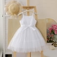 thumbnail image 2 of WRKEKC Girls Princess Dress Party One Shoulder Solid Color Tulle With Belt Soft Breathable Comfortable Daily 3-10 Years, 2 of 7