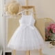 thumbnail image 2 of Vestido de Fiesta de las Niñas Color Sólido Suspender Malla Superposición con Cinturón Casual Fluy A-Line para Niños Fotos de Vacaciones Primavera Verano, 2 of 8