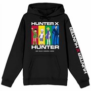 Hunter X Hunter Character Panels Adult Black Long Sleeve Hooded Sweatshirt-5XL