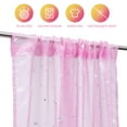 thumbnail image 3 of WHAMVOX Window Covering Pink Curtains Polyester Privacy Protection for Nursery Room Homeowners 1Pcs, 3 of 8