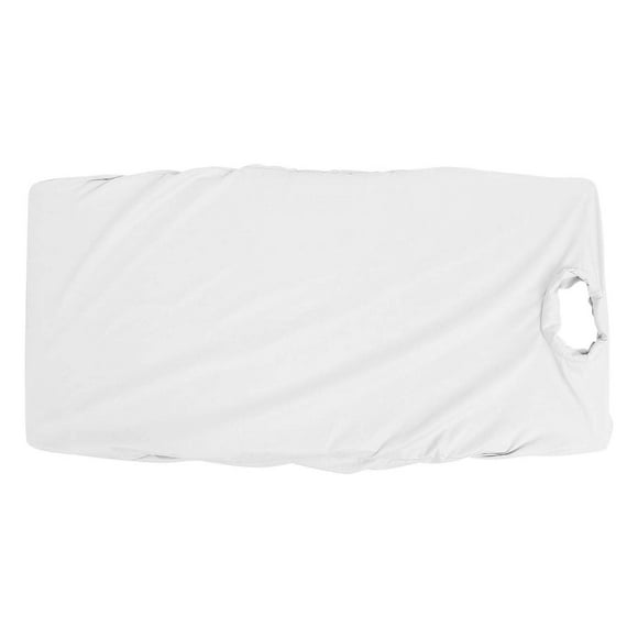 Miangastore 1Piece White Knitted Cotton Massage Spa Couch Cover For Professionals And Home Users In Spa Beauty Salon 190x70x12Cm
