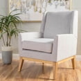 thumbnail image 4 of Mid Century Accent Chair in Beige, 4 of 4
