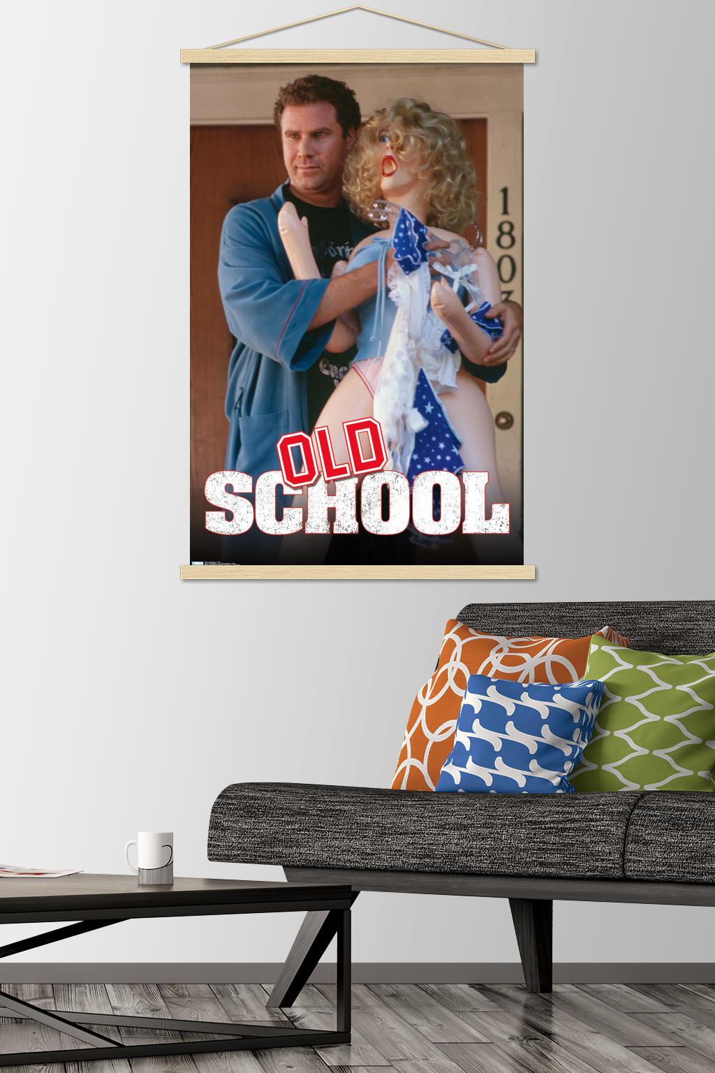 Old School - Frank Wall Poster with Wooden Magnetic Frame, 22.375" x 34"