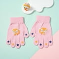 thumbnail image 2 of UAYOTSE Kids Winter Knit Gloves Stretchy Full Finger Fluffy Mittens for Toddler Boys Girls,Sizes 4-8 Years, 2 of 8
