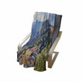thumbnail image 4 of Sicily Soft Flannel Fleece Blanket, Mountain in Taormina Houses on Hill Medieval Old European Town in Nature Destination, Cozy Plush for Indoor and Outdoor Use, 50" x 60", Multicolor, by Ambesonne, 4 of 6