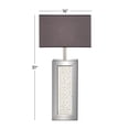 thumbnail image 3 of DecMode Silver Glass Glam Table Lamp 31", 3 of 9