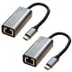 thumbnail image 1 of Paquete de 2 adaptadores de red Gigabit Ethernet USB-C a RJ45, 1 of 7