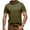 Army Green-t shirts for man, variant on RongHuan Men's Short Sleeve Hoodie Shirts Summer Athletic Hooded T-Shirt Gym Workout Cotton Pullover Tops