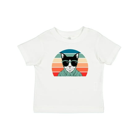 

Inktastic Cat Retro Sunset Funny Gift Baby Boy or Baby Girl T-Shirt