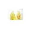 Moisturizing shampoo and conditioner travel pack in case