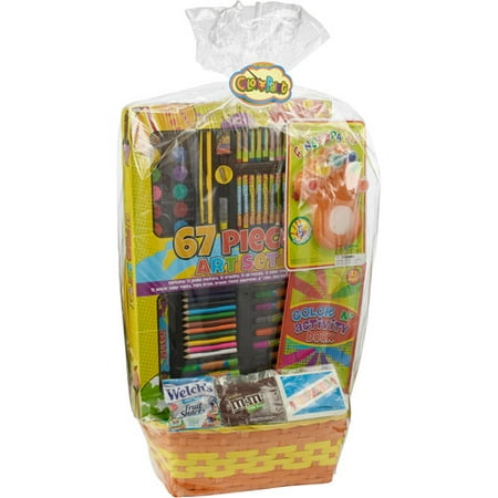 Wondertreats Color with Paint Art Activities and Assorted Candies Easter Basket