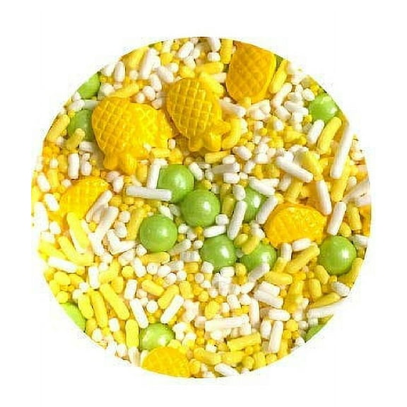 Sprinkle Deco® Pina Colada Edible Decoration Confetti Sprinkles Cake Cookie Cupcake IceCream Donut Quins
