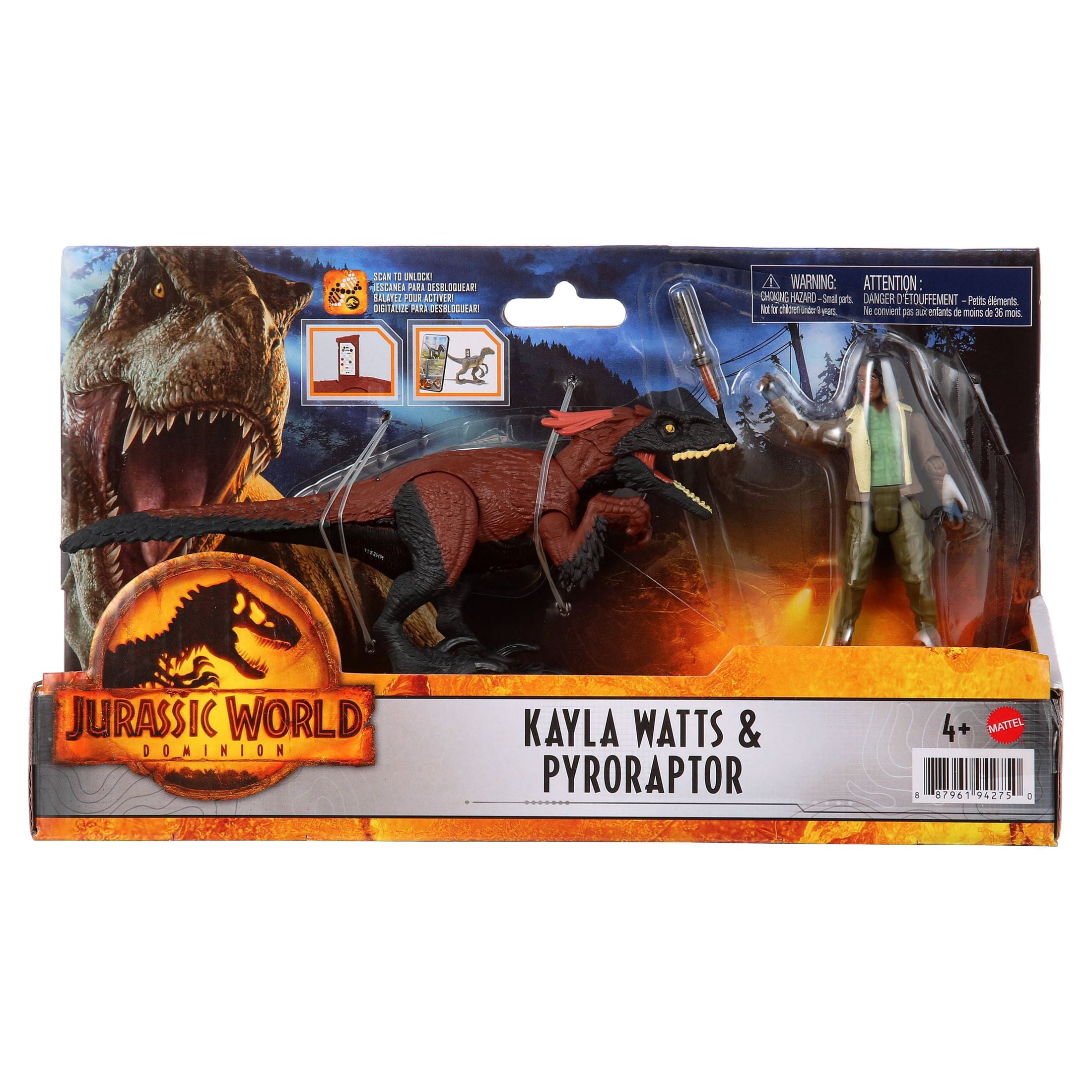 Jurassic World Dominion – Set Claire E Dilophosaurus, 2 Action Figure Con Accessori