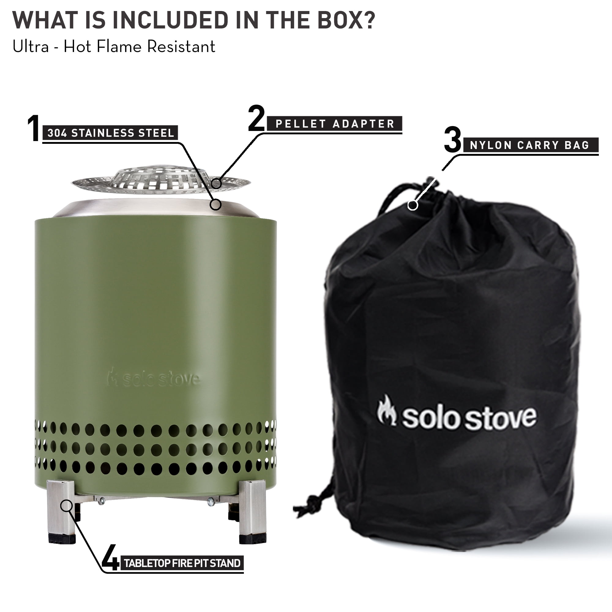 Solo Stove Mesa XL Tabletop Fire Pit with Stand | Low Smoke Outdoor Mini  Fire for Urban u0026 Suburbs | Fueled by Pellets or Wood, Stainless Steel, With  Travel Bag, H: 8.6