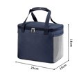 thumbnail image 3 of Bolsa Térmica Bolsa de almuerzo de película de aluminio Bolsa de picnic antiincrustante para oficinas escolares (S azul oscuro) Likrtyny Para Estrenar, 3 of 6