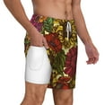 thumbnail image 3 of Balery Sunflower Mens Swim Trunks Swim Shorts for Men Quick Dry Inseam Beach Shorts with Compression Liner Pocket-Large, 3 of 9