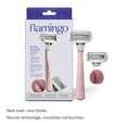 thumbnail image 1 of Flamingo 5-Blade Women's Razor - 1 Razor Handle + 2 Razor Blade Refills - Rose, 1 of 7