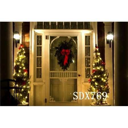 Image of 7x5ft Christmas Photography Backdrops Christmas Tree Photo Studio Background Props
