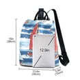thumbnail image 3 of FORMRS Women's Travel Backpack Purse Anti-Theft Hidden Pockets Casual Shoulder Bag, Red Sailboats, 3 of 7