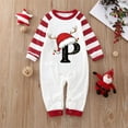 thumbnail image 2 of Gvdentm Pattern A-Z Christmas Family Pajamas Matching Sets 2 Pcs Merry Christmas Pjs Matching Sets Christmas Matching Pajamas for Baby Girls Boys Adults, 2 of 4