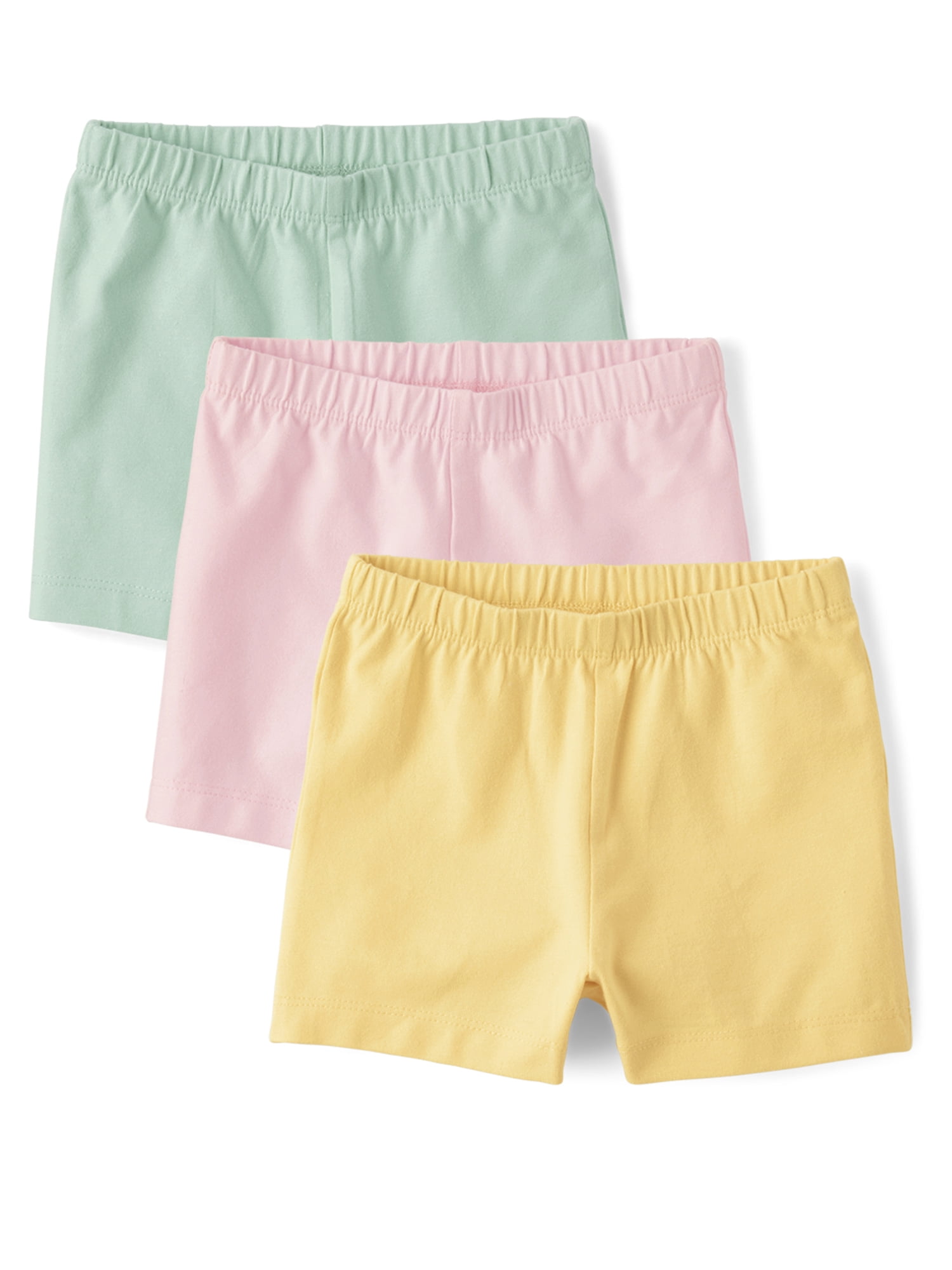 The Children's Place Toddler Girls Everyday Cartwheel Shorts, 6-Pack, Sizes 12M-5T