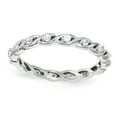 thumbnail image 1 of Sterling Silver Stackable Expressions Aquamarine Ring Size 6, 1 of 3