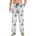 thumbnail image 4 of Top-kevin Watercolor Merry Christmas Pattern Stars Pajama Pants for Men Men's Pajama Pants Mens Pajama Bottoms with Drawstring, 4 of 13