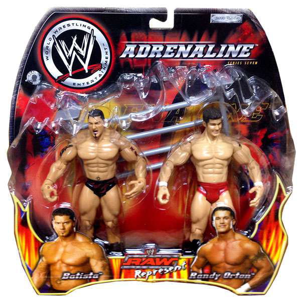 Batista and Cena Xmas Stocking Filler Orton 3 x Official WWE Fridge Magnets 